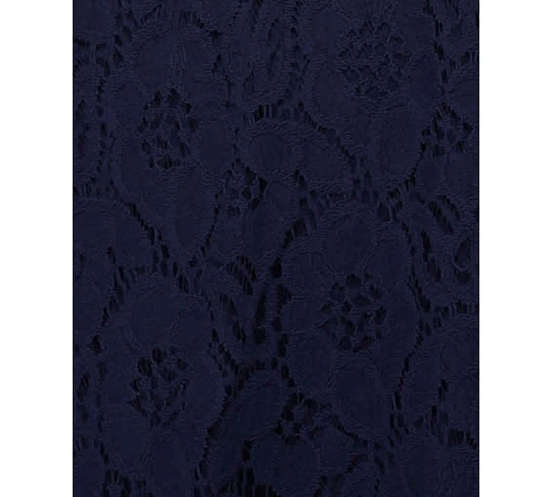 City Studios Juniors' Lace Fit & Flare Dress