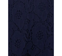 City Studios Juniors' Lace Fit & Flare Dress