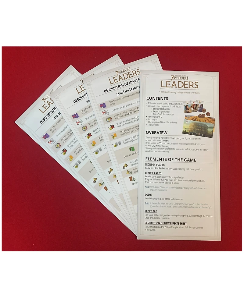 Repos Production 7 Wonders Leaders Expansion New Edition Set, 80 Piece