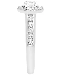 Diamond Halo Engagement Ring (3/4 ct. t.w.) in 14k White or Yellow Gold