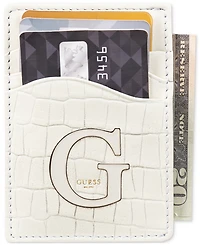 Guess Men's Senda Croc-Embossed Leather Rfid Card Case