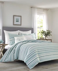 Closeout! Tommy Bahama Home Clearwater Cay 3 Piece Comforter Set