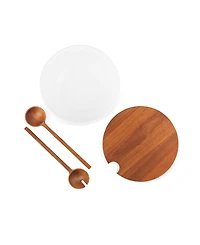 Duets Salad Bowl with Lid Servers Set, 3 Piece