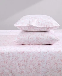 Closeout! Laura Ashley 300 Thread Count Cotton Sateen 4-Pc. Sheet Set