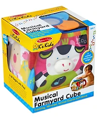 Melissa and Doug Kids' Musical Farmyard Cube Toy