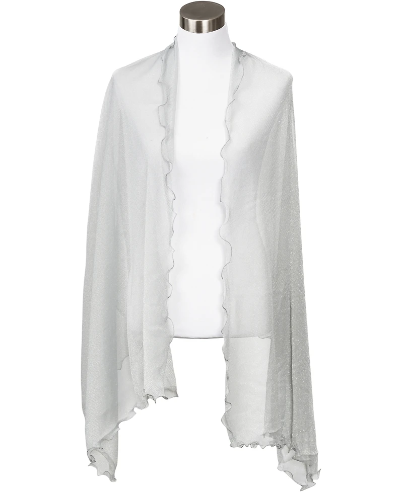 I.n.c. International Concepts Ruffle-Edge Metallic Evening Wrap, Created for Macy's