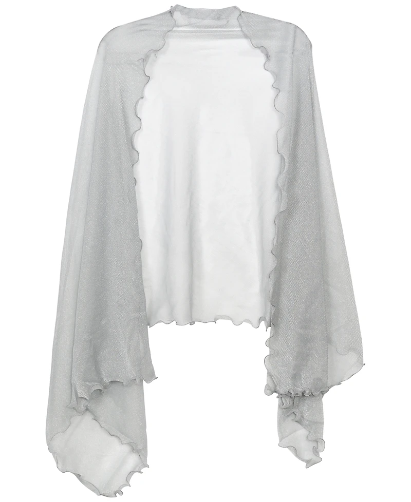 I.n.c. International Concepts Ruffle-Edge Metallic Evening Wrap, Created for Macy's