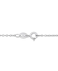 Blue Topaz (3 7/8 ct. t.w.) Graduated Open Circle Necklace in Sterling Silver