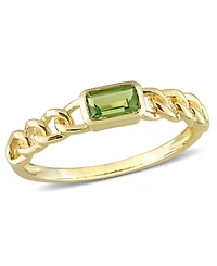 Citrine (1/3 ct. t.w.) Link Ring 10k Yellow Gold