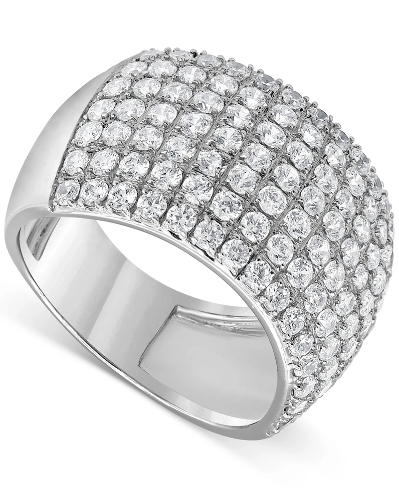 Diamond Multirow Cluster Statement Ring (2 ct. t.w.) 14k Gold