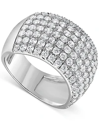 Diamond Multirow Cluster Statement Ring (2 ct. t.w.) 14k Gold