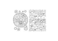 A Million Cute Animals: Adorable Animals to Color by Lulu Mayo
