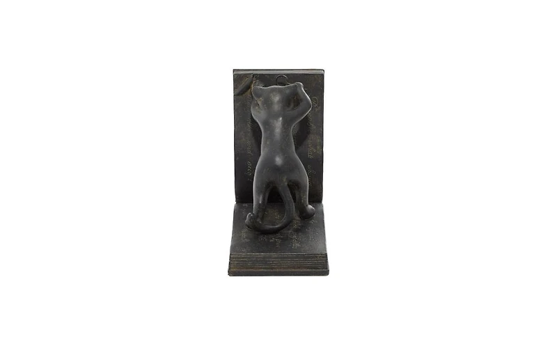 Eclectic Cat Bookends, Set of 2