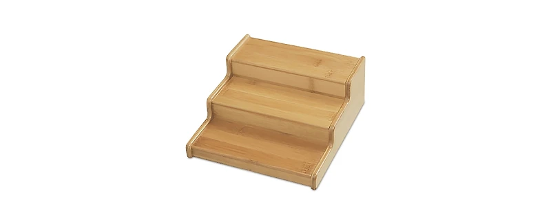 Seville Classics 3-Tier Expandable Bamboo Spice Rack