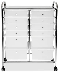 Seville Classics Multi-Use 12-Drawer Organizer Cart