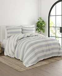 ienjoy Home Distressed Stripe Reversible -Pc. Comforter Set