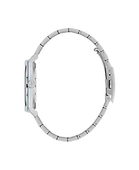 adidas Unisex Three Hand Code One Silver-Tone Stainless Steel Bracelet Watch 38mm