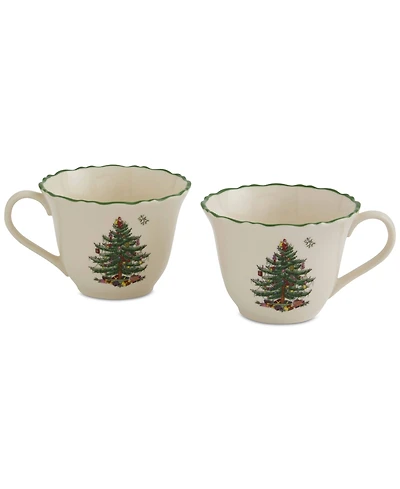 Spode Tree Punch Cups, Set of 2