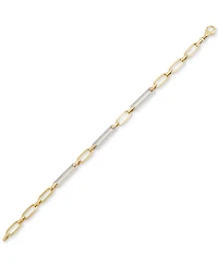 Diamond Link Statement Bracelet (1/2 ct. t.w.) in 14k Gold