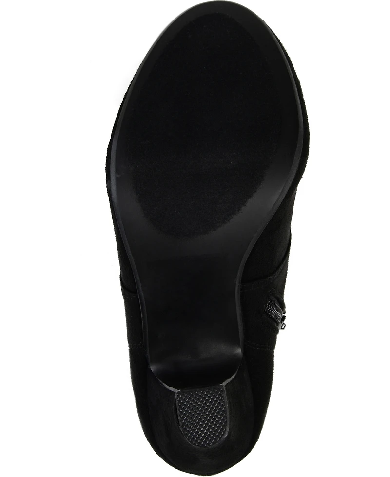 Journee Collection Women's Leona Wide Width Lace Up Dress Shooties