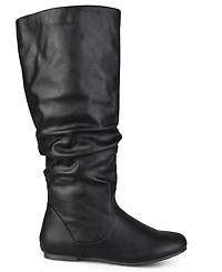 Journee Collection Women's Jayne Extra Wide Calf Slouchy Knee High Boots