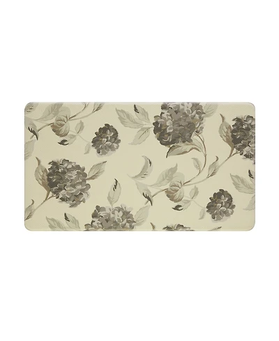 Laura Ashley Hydrangea Wellness Mats, 32" x 17.5"