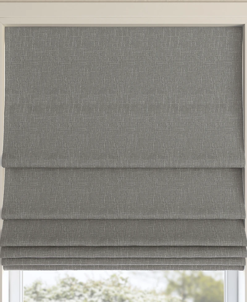 Pryer Textured 100% Blackout Cordless Roman Shade