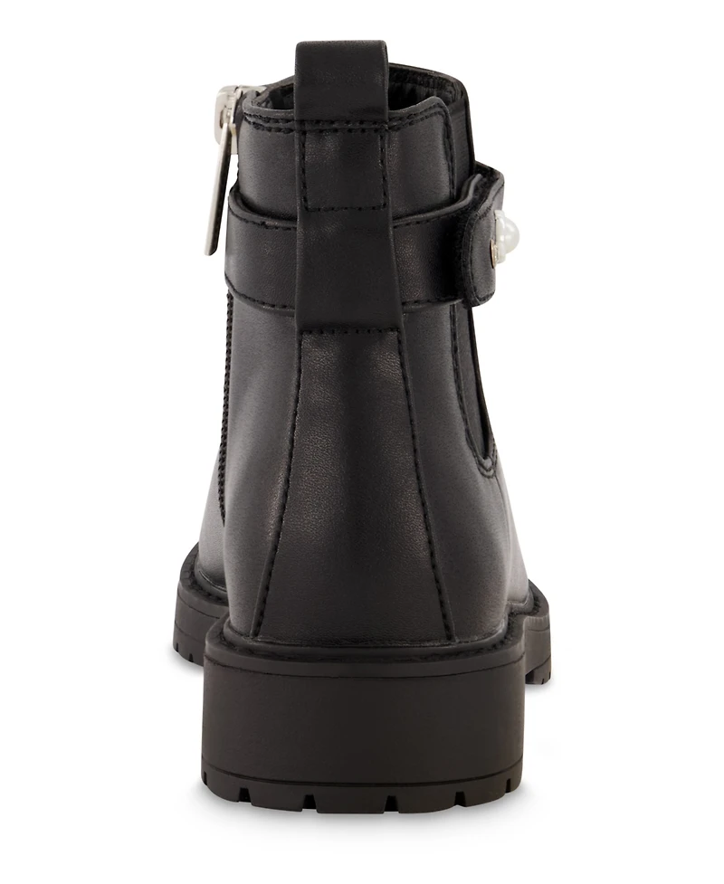 Marc Fisher Little Girls Ankle Strap Zipper Chelsea Boots