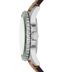 Fossil Men's Fossil Blue Brown Leather Strap Watch, 42mm