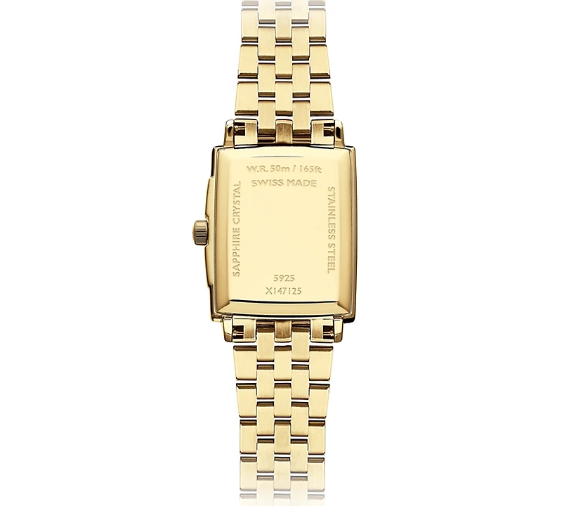 Raymond Weil Women's Swiss Toccata Gold Pvd Stainless Steel Bracelet Watch 22.6x28.1mm