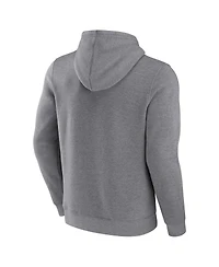 Men's Fanatics Heathered Gray Brooklyn Nets Off The Bench Color Block Pullover Hoodie
