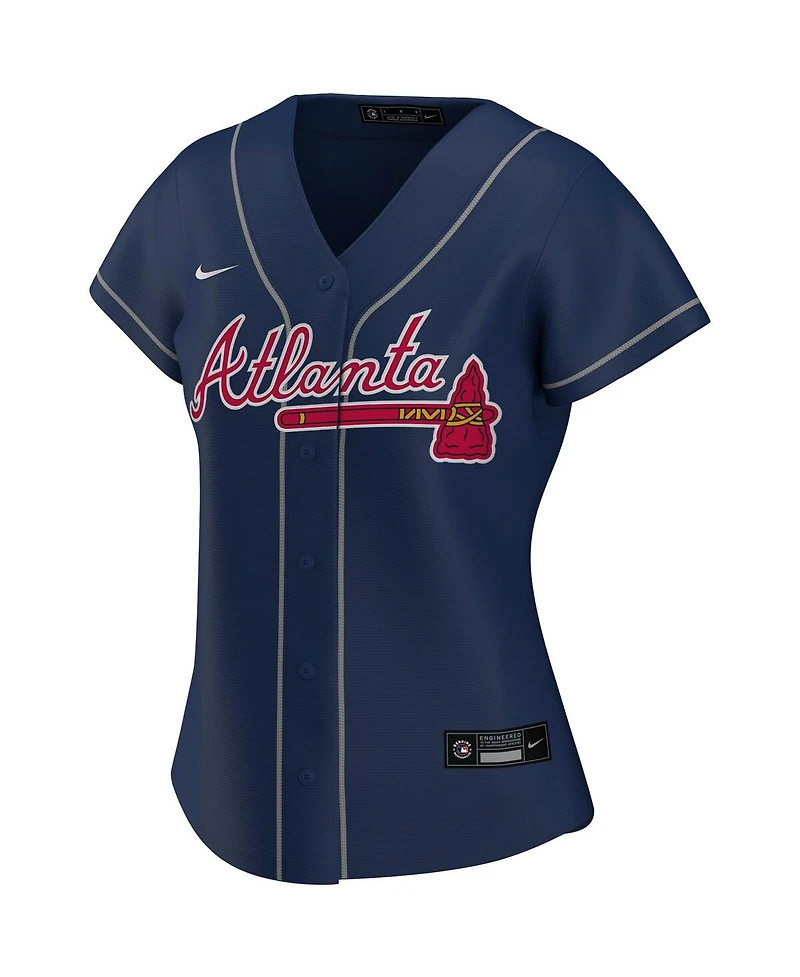 Women's Nike Ronald Acuna Jr. Navy Atlanta Braves Alternate Replica Player Jersey