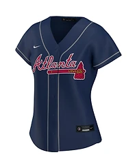 Women's Nike Ronald Acuna Jr. Navy Atlanta Braves Alternate Replica Player Jersey
