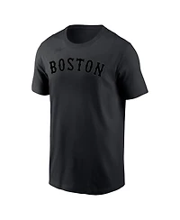 Men's Nike David Ortiz Black Boston Red Sox Name & Number T-shirt
