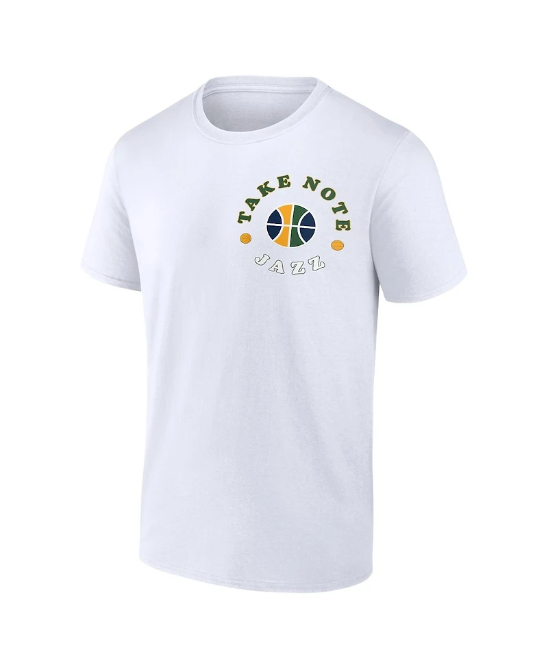 Men's Fanatics White Utah Jazz Street Collective T-shirt