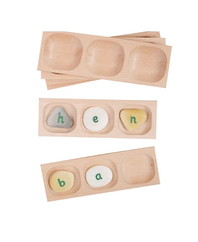 Yellow Door Three-Pebble Word-Building Tray