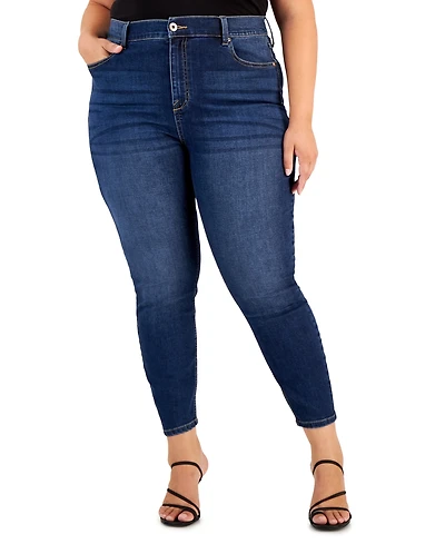 Celebrity Pink Trendy Plus High Rise Skinny Ankle Jeans