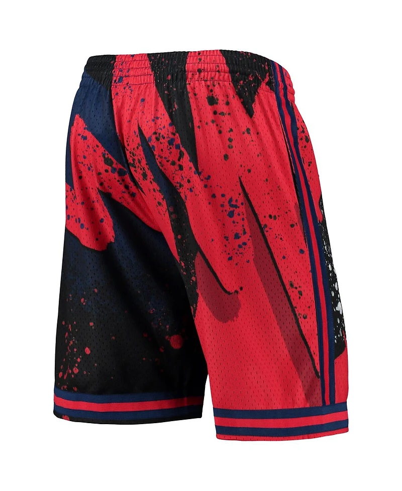 Men's Mitchell & Ness Red Atlanta Braves Hyper Hoops Shorts