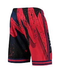 Men's Mitchell & Ness Red Atlanta Braves Hyper Hoops Shorts