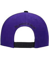 Men's Mitchell & Ness Purple and Black Utah Jazz Hardwood Classics Snapback Hat
