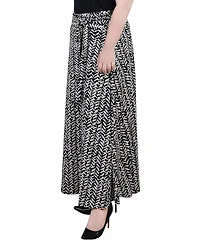 Ny Collection Plus Maxi with Sash Waist Tie Skirt