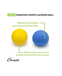 Champion Sports Lacrosse Ball Set, 6 Piece