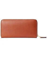 Women's Full-Grain Leather Large Zip Continental Wallet