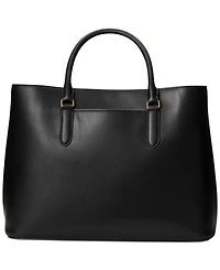 Lauren Ralph Women's Full-Grain Smooth Leather Large Marcy Satchel