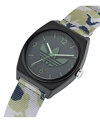 adidas Unisex Three Hand Project Two Camo Fabric Fastwrap Watch 38mm