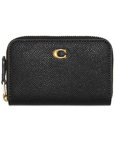 Coach Leather Zip Card Case
