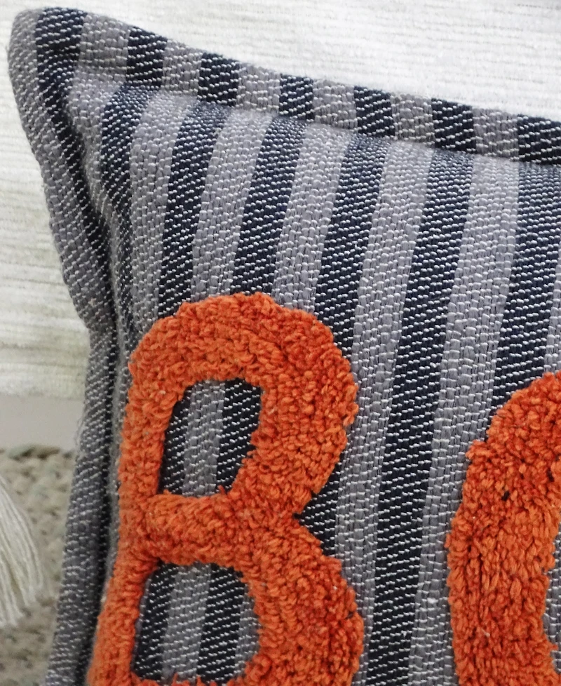 Vibhsa Halloween Boo Decorative Pillow, 24" x 14"