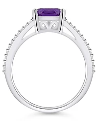 Macy's Amethyst and Diamond Accent Ring 14K Gold