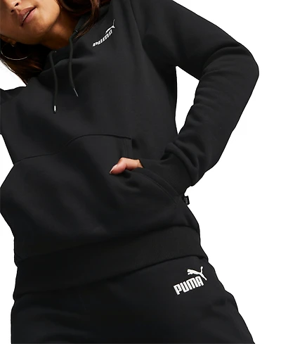 Puma Women's Embroidered Fleece Hoodie Sweatshirt