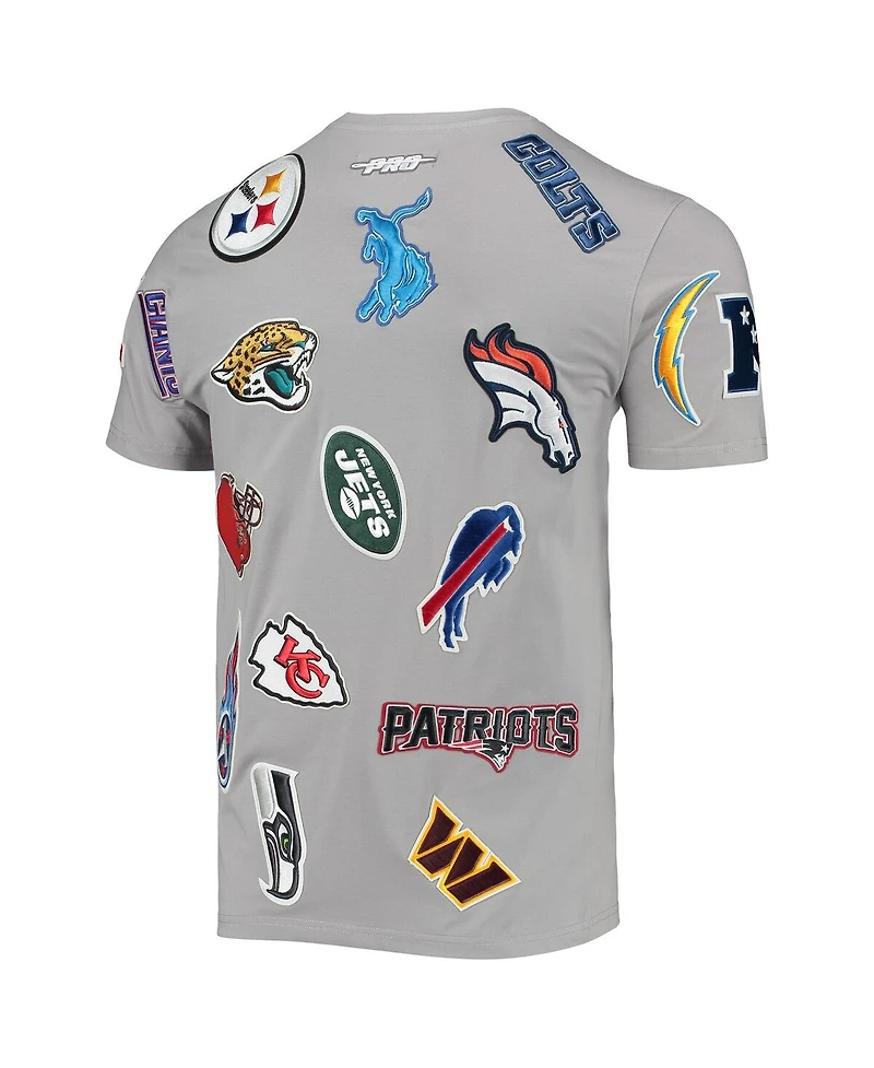 Men's Pro Standard Gray Nfl League Wordmark T-shirt